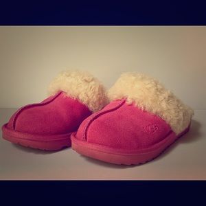 Ugg Girls Cozy Ii Scuff Slipper, Size 3 M - Pink